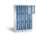 Lockerkast 1800x1190x500mm 4x3 vakken Cilinderslot, Sokkel, RAL5010