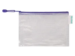 Opbergtas Tarifold met rits 235x165mm PVC blauw