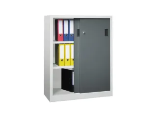 Schuifdeurkast Hxbxd 1200x1000x500mm 3oh Ral7035 Front Ral7016 - 2