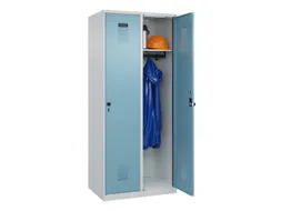 locker,HxBxD 1850x800x500mm,2vak,vak B 400mm,draaigrendel