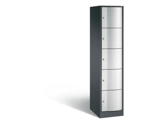 armoire multicases,corps RAL7021,face avant RAL7035