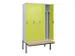 locker voor scheiding van kleding,HxBxD 2120x1200x815mm,4vak