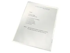 Leitz Recycle L-map Transparant 0.14mm A4