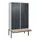 PBM-locker met bank,HxBxD 2120x1200x815mm,4vak,vak B 300mm,cil.-slot