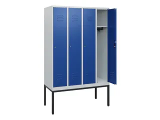 locker,HxBxD 1950x1200x500mm,4vak,vak B 300mm,cil.-slot,voetonderstel - 2