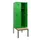 locker met bank,HxBxD 1950x600x815mm,2vak,vak B 300mm,draaigrendel