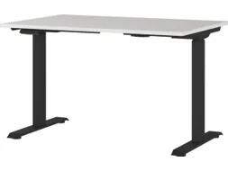 Elektrisch ihv bureau,HxBxD 720-1200x1200x800mm,blad lichtgrijs