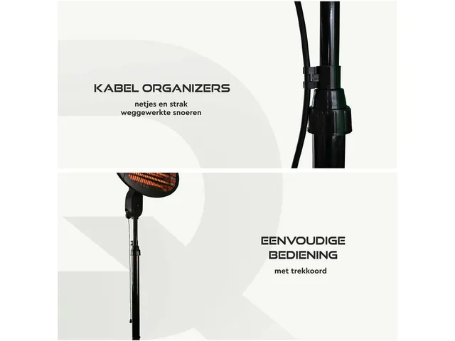 Terrasverwarmer BRASQ PHS100 staand elektrisch