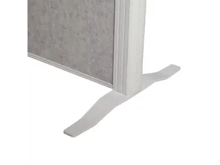 MAULcocoon Scheidingswand Akoestisch 100x180cm Grijs Voet Wit - 2