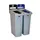 Slim Jim Recyclingstation NL deksel gesloten zwart/papier blauw