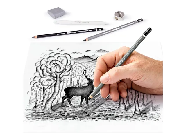 Houtskoolpotloodset Staedtler Design Journey 12-delig