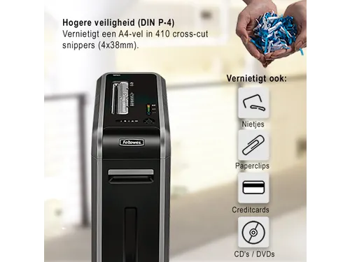 Papiervernietiger Fellowes 125ci P-4 snippers 3,9x38mm