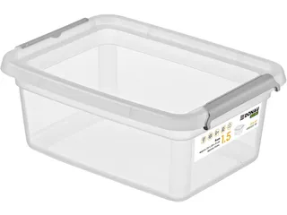 Donau Home Voedseldoos 1,5 Liter transparant kunststof - 1