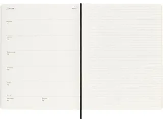 Agenda 2027 Moleskine 12M Planner Weekly 7dag/1pagina xl sc black - 4