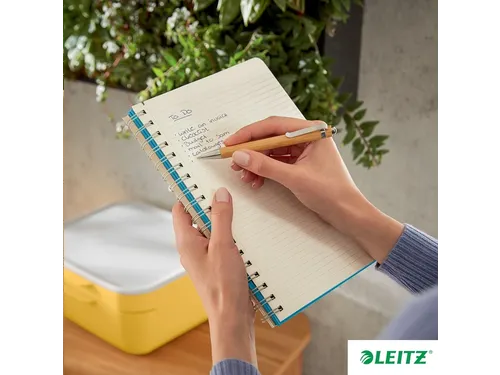Notitieboek Leitz Cosy B5 lijn spiraal blauw