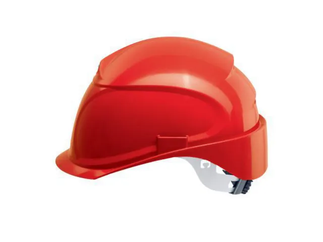 Uvex Airwing B-S-WR veiligheidshelm, HDPE, draaiknop, rood, per stuk g