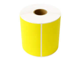 Gekleurde verzendlabels op rol 102x152mm Geel 2800 etiketten - 2