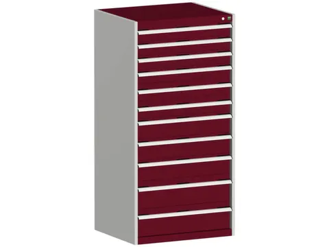 ladekast HxBxD 1600x800x650mm 11laden zware lasten RAL7035 RAL3004