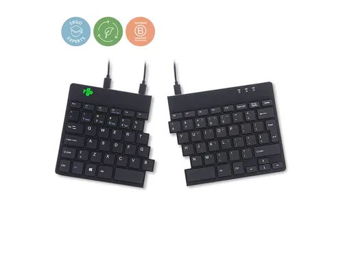 Split Break V2 ergonomisch toetsenbord Qwerty US Zwart bedraad