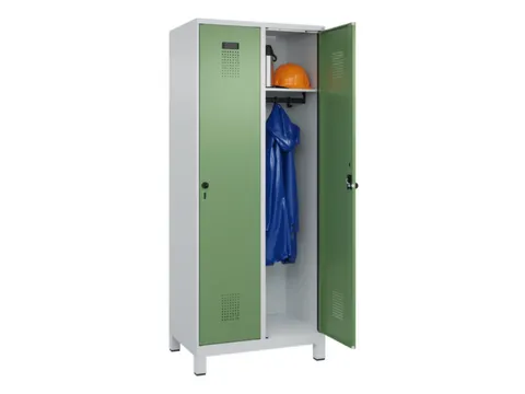 locker,HxBxD 1950x800x500mm,2vak,vak B 400mm,draaigrendel,voeten