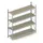 Breedvakstelling Basisveld 2500x2200x650mm 4 Houten Legborden 600kg