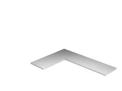 legbord,v. magazijnstelling,BxD 1300x500mm,vakl. 125kg,staal,RAL7035