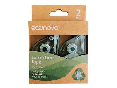 Correctietape Econovo 5mmx8m blister à 2 stuks