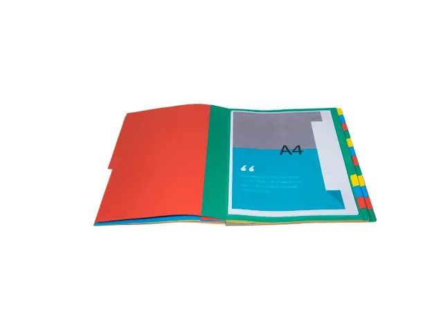 Sorteermap Harmonika vensters 24vak rood