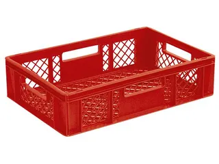 Euronorm Stapelkrat Pe 150x600x400mm 27liter Open Rood - 1