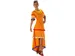 Oranje Spaanse jurk set van 3 stuks