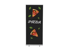 Roll-Banner 85x200 complete set met print "Pizza"
