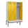 locker met bank,voor scheiding van kleding,HxBxD 2120x1200x815mm,3vak