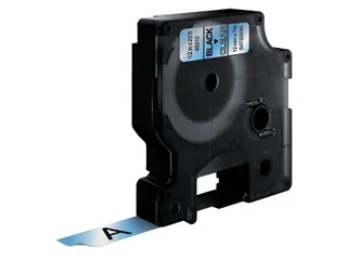 Labeltape Dymo 45010 D1 S720500 12mmx7m zwart op transparant - 2