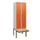 locker met bank,HxBxD 1950x600x815mm,2vak,vak B 300mm,draaigrendel
