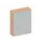 Schuifdeurkast 1540x1200x430mm Romp Beuken Decor Front Lichtgrijs