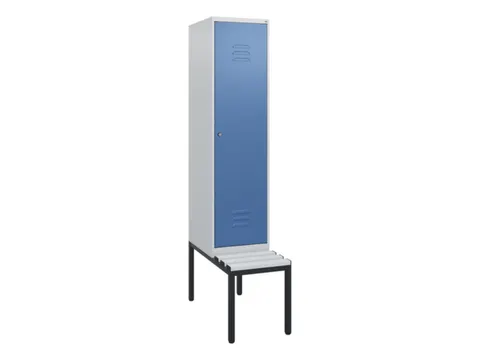 locker met bank,HxBxD 1950x400x815mm,1vak,vak B 400mm,cil.-slot