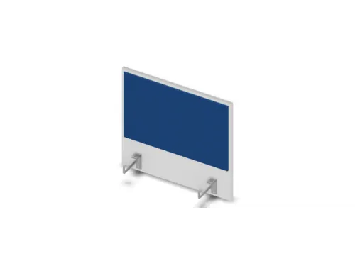opzetpaneel v. bureau aanbouw aan de zijkant Bl-wit BN6016-blauw 600mm