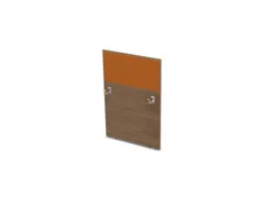 baliepaneel,v. bureau,aanbouw rechts,B 800mm,NT-cherry,BN3005-geel
