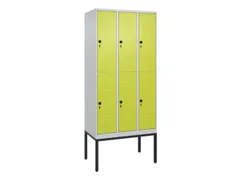 dubbeldekse locker,HxBxD 2120x900x500mm,3x2vak.,vak B 300mm