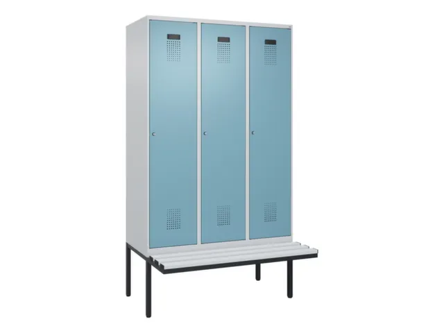 armoire vestiaire avec banc noir et blanc,HxlxP 2120x1200x815mm