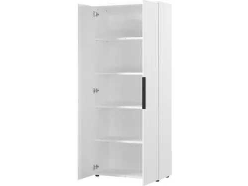 dossierkast,HxBxD 1970x810x400mm,4xhouten vloer,5ordnerhoogte,romp wit