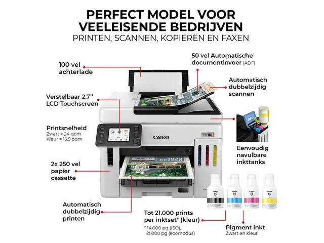 Multifunctional inktjet printer Canon MAXIFY GX7150