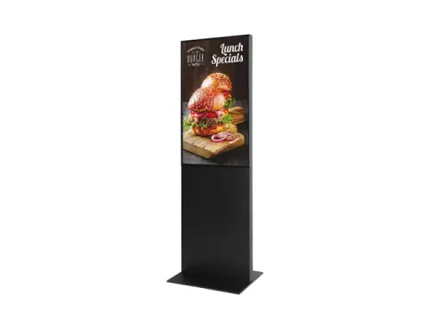 OUTLET Digitale Totem Smart Line Display Zwart met 43 inch Samsung sch