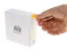 Etiket Rillprint 25mm op rol fluor oranje 500 stuks