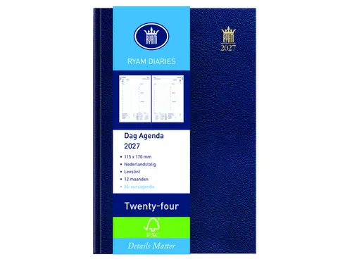 Agenda 2027 Ryam Twenty-four Mundior 1dag/1pagina blauw