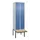 locker met bank,HxBxD 2120x600x815mm,2vak,vak B 300mm,draaigrendel
