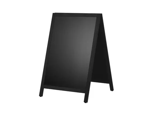 Krijt stoepbord Europel 660x1040 mm DELUX zwart