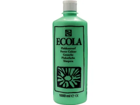 Plakkaatverf Ecola Flacon van 1000 ml Lichtgroen