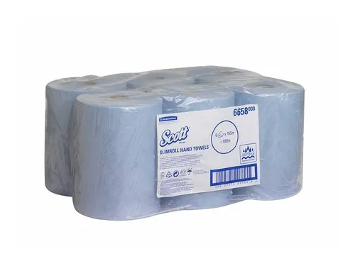 Scott 6658 Slimrol Handdoekrol 1-Laags Airflex Blauw