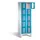 Lockerkast 1850x610x500mm 2x5 vakken Cilinderslot Poten, RAL5012